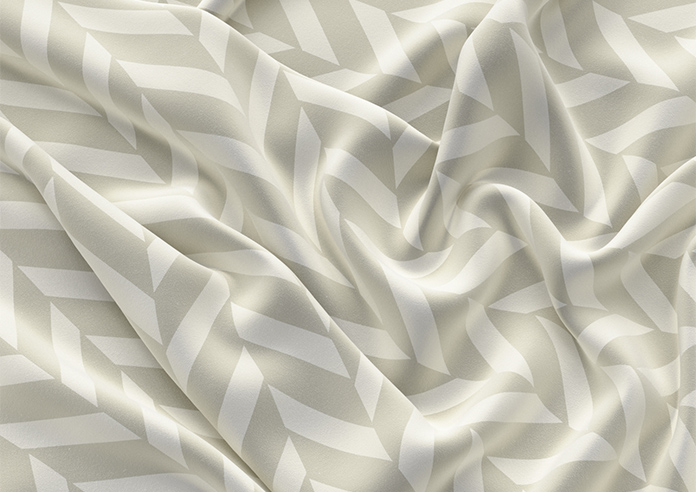 Chevron Stripe, Taupe - Roman Blind - Image 4